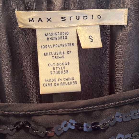 Max Studio Black Sequin Embellished Dress - Picture 3 of 3